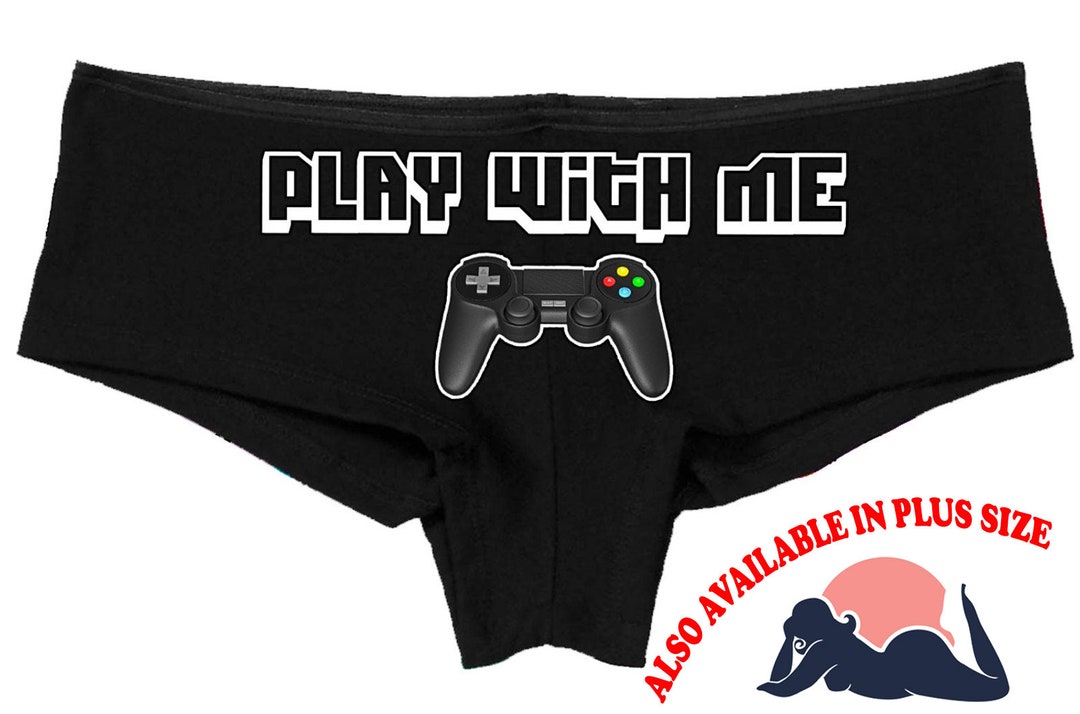 PLAY WITH ME Nerdy Video Game Panties Boy Short Panty Boyshort Sexy