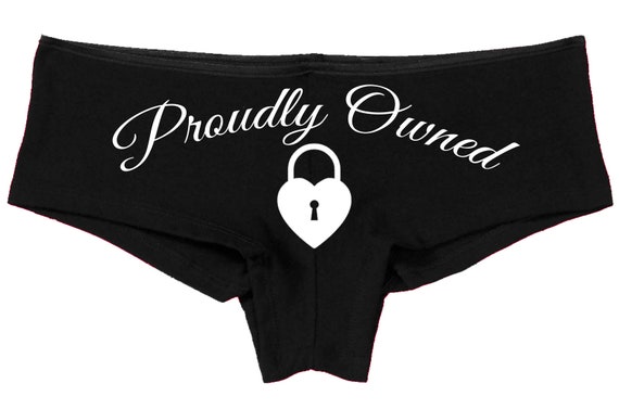 PROUDLY OWNED Daddys little slave boy short panties boyshort color choices sexy funny rude collar collared neko pet play Kitten cgl ddlg