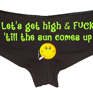 420 Slut, Thong, Hot Pants - Cannabis Kush Kinky Underwear Weed Kinky 68