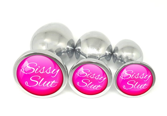 SISSY SLUT PRINCESS Plug - Butt Plug in 3 sizes Anal Whore Slut Pansy Pantyboy Cuckold Boytoy Boi Toy Panty Boy Cuck Bitch