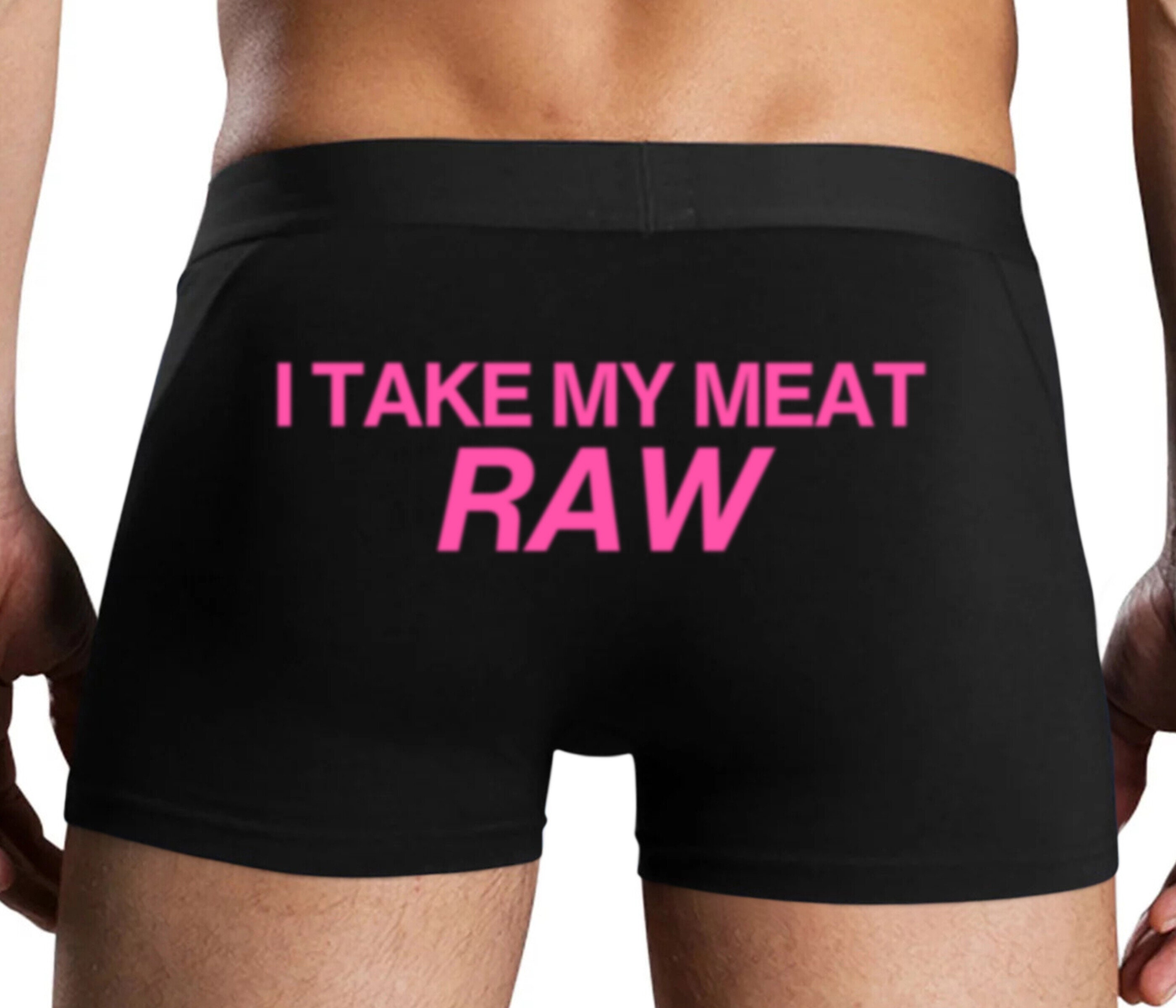 I Take My Meat Raw Mens Boxer Briefs Trunk Style Soft Comfortable Sexy 