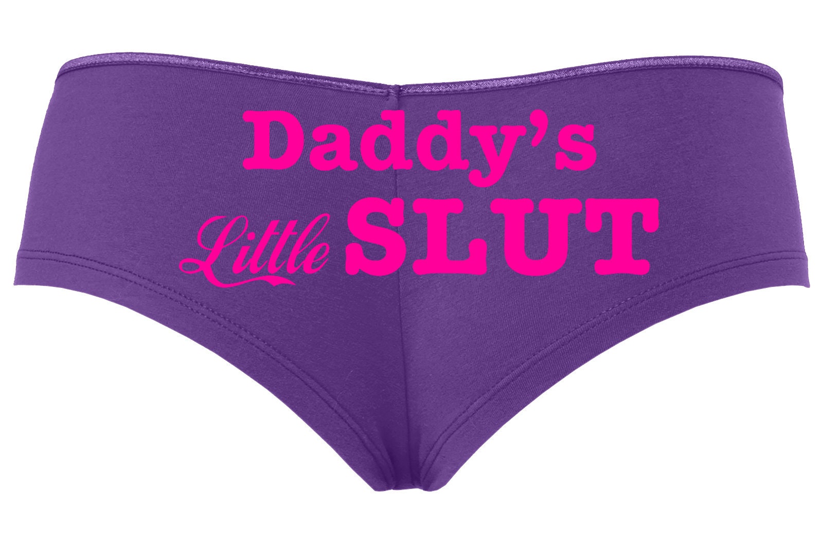 DADDYS LITTLE SLUT Owned Slave Boy Short Purple Panties Boyshort Color