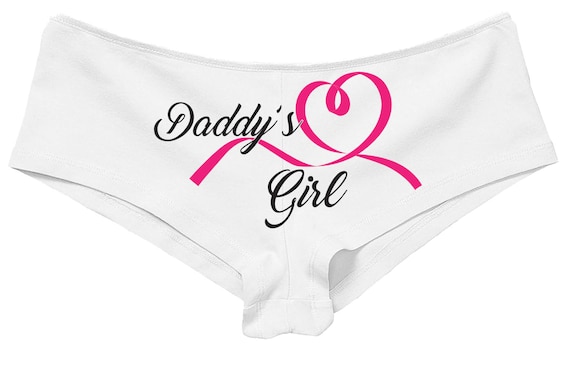 DADDY'S GIRL panties boy short boyshort lots color choices sexy funny flirty bachelorette panty game hen party CGL little daddys girl bdsm