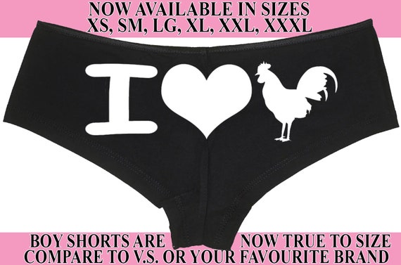 I HEART COCK love cock owned slave boy short panty Panties boyshort sexy funny rude slutty collar collared hotwife hot wife pantygame bridal