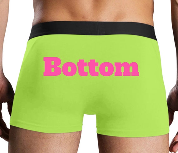 Bottom Mens Highlighter Yellow Boxer Briefs Trunk Style Soft Comfortable  Sexy Mens Lingerie Gay Underwear 