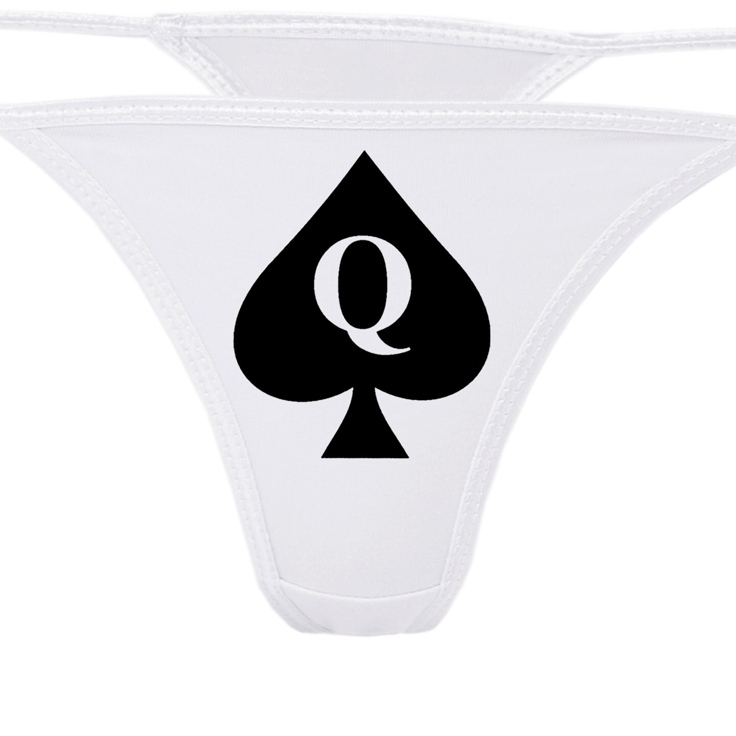 Knaughty Knickers Queen of Spades Black Boyshort for BBC Lovers.