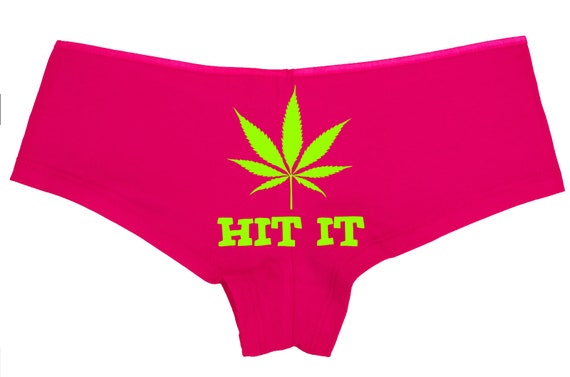 HIT IT marijuana pot leaf 420 dope boy short panty PANTIES new boyshort sexy funny underwear roll your weed on it asstray mary jane weed