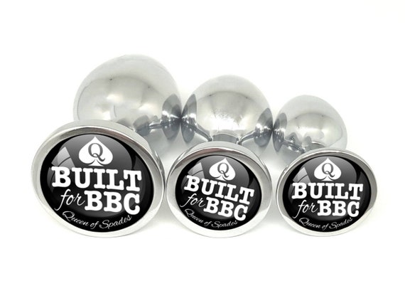 BUILT FOR BBC - for Queen of Spades - Anal Plug Big Black Cock Lovers Slut Butt Plug in 3 sizes - Size Queen - Bull Rider - Hotwife Swinger