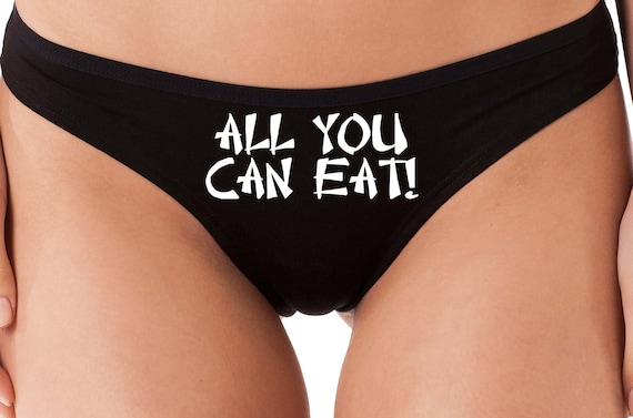 ALL You CAN EAT me out flirty thong panty game underwear kitten pussy cat honeymoon bridal bachelorette hen party sexy oral sex cute Chinese