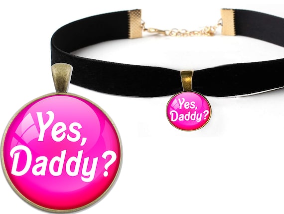 Yes Daddy for daddys little slut sexy choker necklace princess baby girl collar submissive ddlg cglg bdsm flirty fun hotwife hot wife