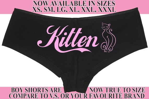 Daddy's KITTEN owned slave boy short panty game Panties boyshort hot sexy funny Rear Center rude slut collar collared neko pet play DDLG CGL