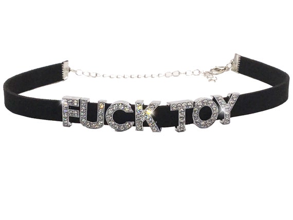 Daddys FUCK TOY sexy choker necklace for your owned hotwife slut shared slutty hot wife sparkly rhinestone collar necklace ddlg cglg bdsm
