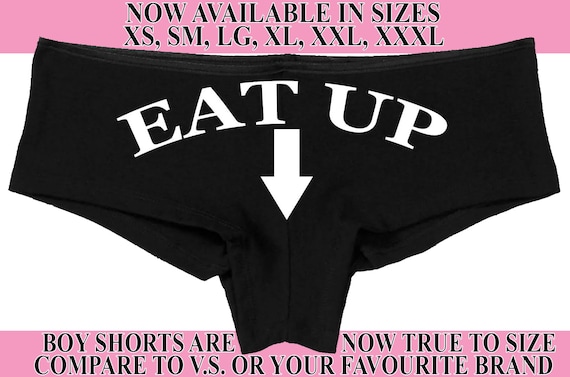 All You Can EAT UP Hen Party Bachelorette Boy Short Panty Panties Boyshort  Color Choices Sexy Funny Party Sexy Rude Oral Sex Flirty Slutty -   Canada