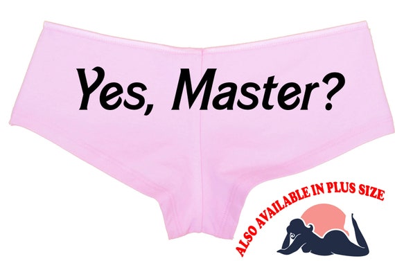 YES MASTER owned master slave PINK boy short panty ddlg clothing for submissive slut bdsm hotwife shared owned cglg obedient slave