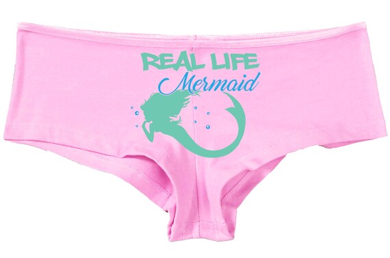 REAL LIFE MERMAID panties boy short boyshort lots color choices sexy funny flirty bachelorette panty game hen party unicorns rave festival