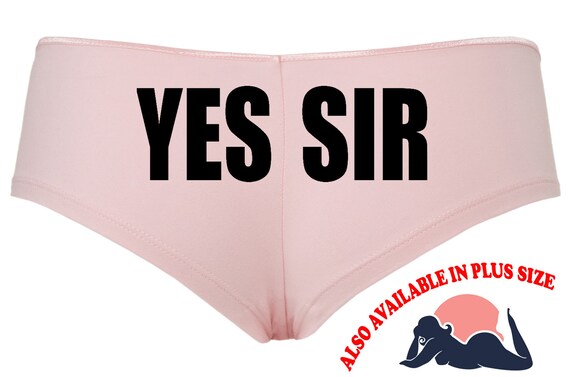 YES SIR BDSM ddlg cgl owned master slave Pink boy short panty Panties color choices sexy funny rude collar collared neko Kitten daddy