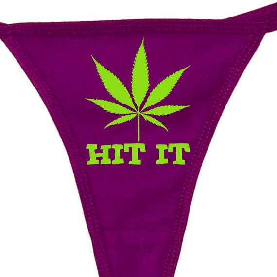 HIT IT Marijuana leaf pot 420 dope boy short panty THONG Bella brand new panties mary jane currant thong with 16 color choices for logo