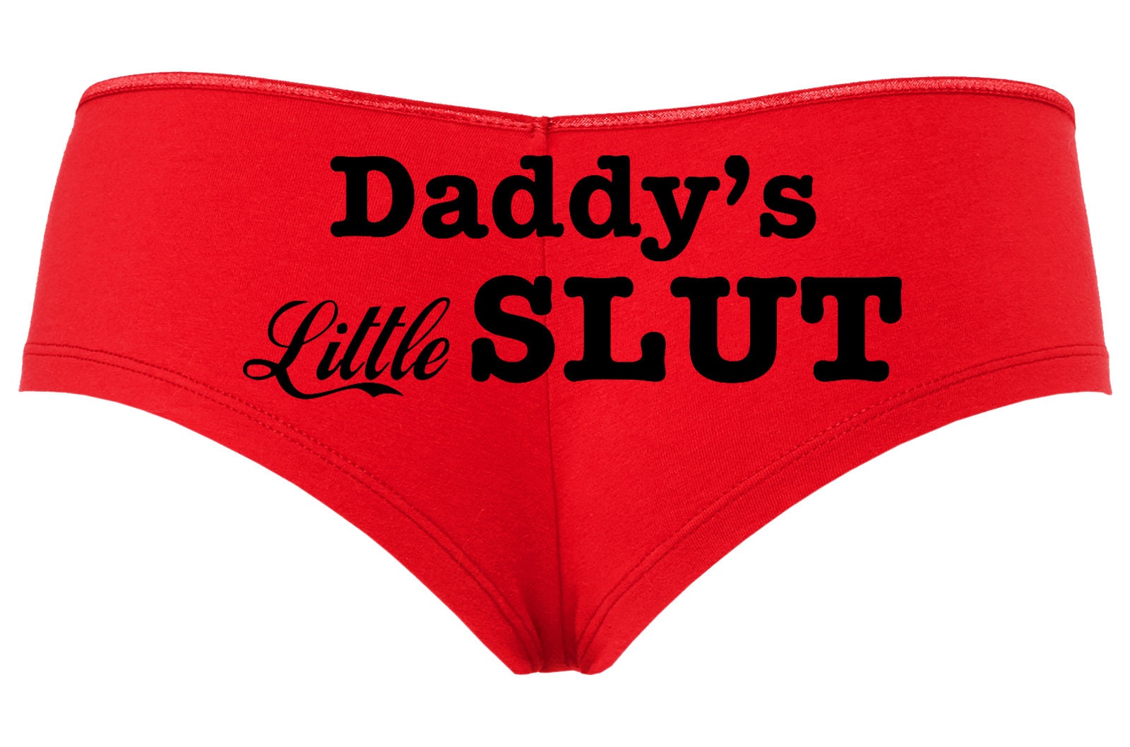 DADDYS LITTLE SLUT Owned Slave Boy Short Red Panties Boyshort Color