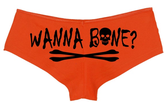 WANNA BONE Want to Fuck Me Vampire flirty Halloween Boy short underwear sexy fun boyshort panties for your naught slutty costume outift