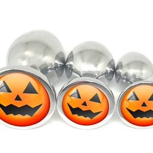 PUMPKIN FACE Jack O Lantern HALLOWEEN Butt Plug great gag gift image 1