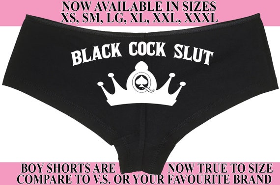 BLACK Cock SLUT for BBC Queen of Spades lovers owned slave boy short panty Panties boyshort sexy rude slutty collar bdsm hotwife hot wife