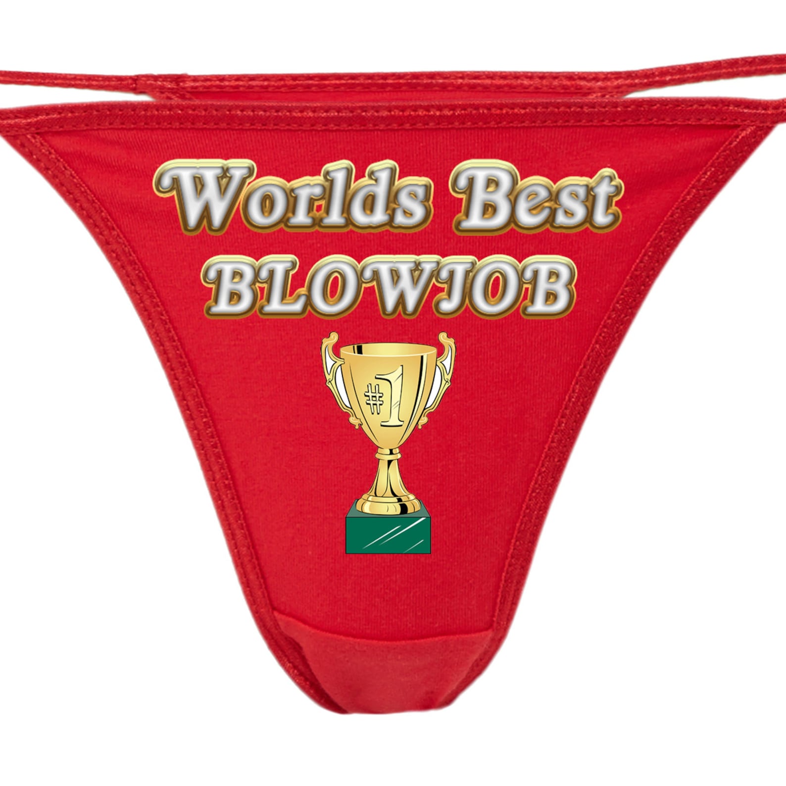 WORLDS BEST BLOWJOB Thong Underwear Sexy Funn