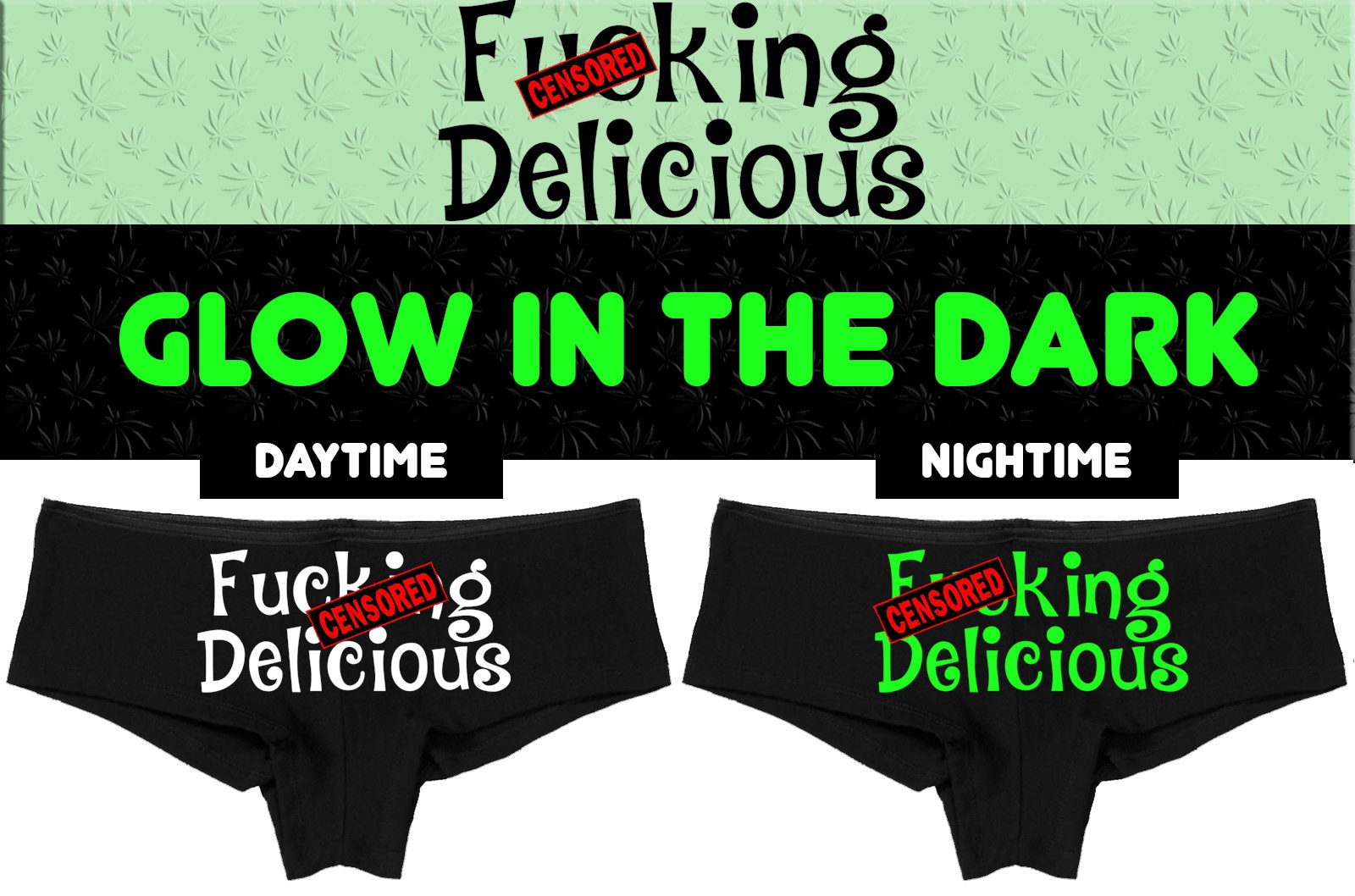 Knaughty Knickers Eat My Ass Oral Anal Slut Boyshort Panties Underwear 
