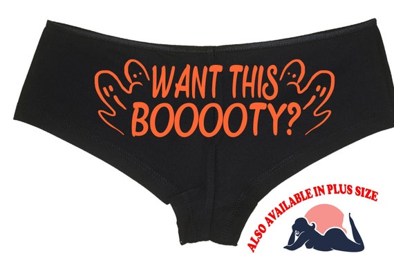 Want This Booty — Ass Worship — Slutty Sexy Halloween Boyshorts-Style Panties