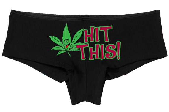 HIT THIS marijuana pot leaf 420 dope boy short panty PANTIES new boyshort lots of color choices sexy funny