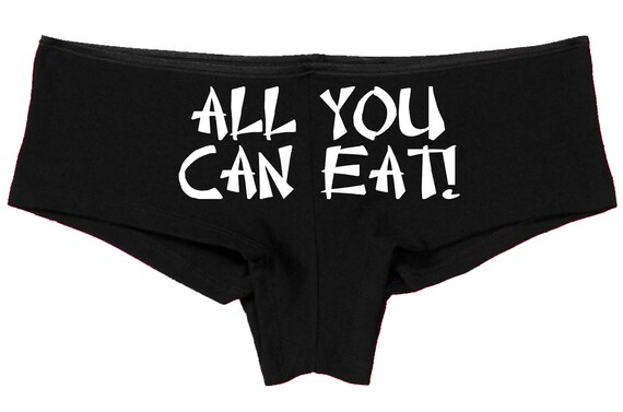 ALL You CAN EAT hen party bachelorette boy short panty Panties boyshort color choices sexy funny party sexy rude oral sex flirty slutty