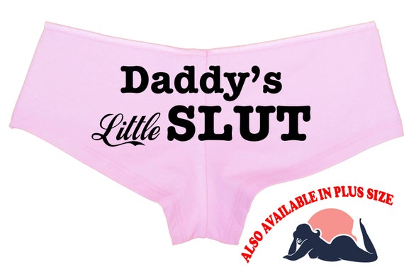 ddlg DADDY'S LITTLE SLUT owned slave boy short panty Pink Panties boyshort color choices sexy rude collar collared neko pet play Kitten cgl