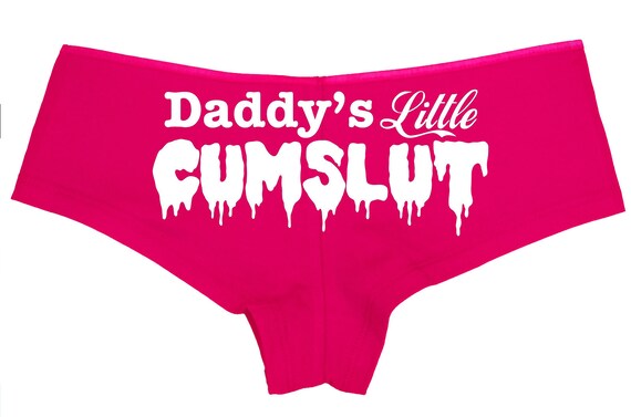 DADDY'S LITTLE CUMSLUT cum slut owned slave pink boy short panty Panties sexy rude collar collared neko pet play Kitten cgl ddlg bdsm