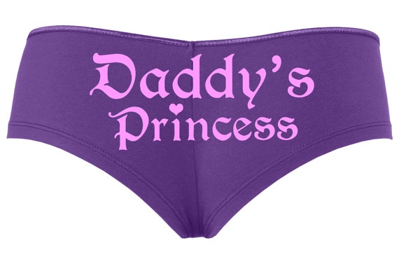 DADDY'S PRINCESS girl owned slave Purple boy short panty panties ddlg sexy funny Rear Center rude collar collared neko pet play KITTEN