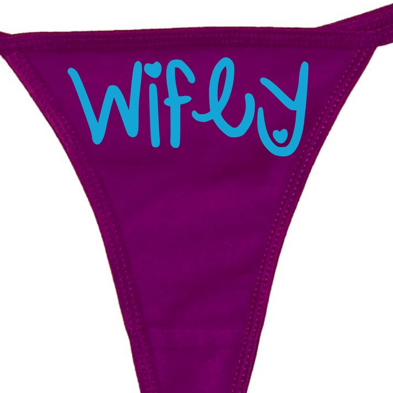 WIFEY Newlywed Thong Panties Underwear Funny Sexy Knaughty Etsy