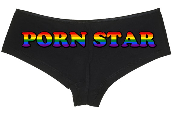 PORN STAR RAINBOW boy short panty Panties boyshort color choices sexy funny rude flirty rave booty hen party bachelorette bridal shower