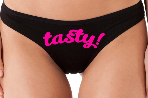 TASTY eat me out flirty thong panty game underwear kitten pussy honeymoon bridal bachelorette hen party sexy oral sex cute Chinese lick me