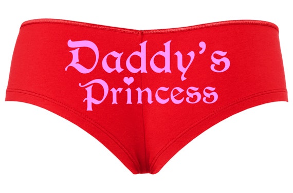 DADDY'S PRINCESS girl owned slave Red boy short panty panties ddlg sexy funny Rear Center rude collar collared neko pet play KITTEN