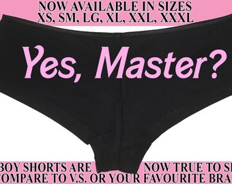 YES MASTER owned master slave boy short panty Panties boyshort color choices sexy funny rude collar collared neko pet play Kitten daddy DDLG