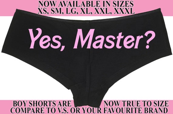 YES MASTER owned master slave boy short panty Panties boyshort color choices sexy funny rude collar collared neko pet play Kitten daddy DDLG