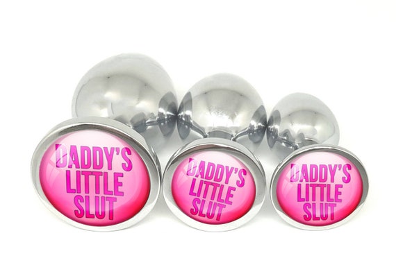 Daddys Little Slut Very Pink Butt Plug In 3 Sizes Ddlg Etsy