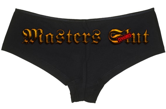 MASTERS SLUT dragon bdsm submissive cuffs owned slave boy short panty panties boyshort sexy rude slutty cumslut collar collared bondage tied