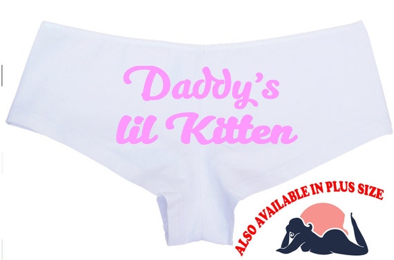 Daddy's Lil KITTEN owned LITTLE slave boy short panty sexy for your submissive collared slut neko pet play DDLG cglg bdsm yes daddy panties