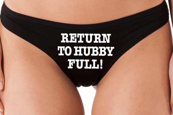 Please RETURN To HUBBY FULL hotwife cuck cuckoldress black thong owned slave panty sexy slutty slut hot wife husband wont mind bdsm simple