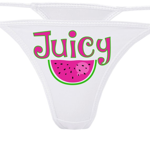 JUICY WATERMELONG THONG sexy wife honeymoon bridal bachelorette hen party panty game panties sexy funny oral sex kawaii underwear