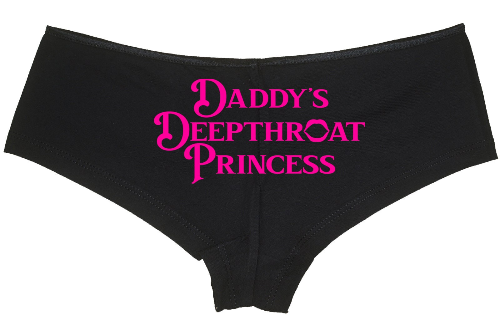 DADDYS DEEPTHROAT PRINCESS Black Panties Daddys Baby Girl Cum Sl