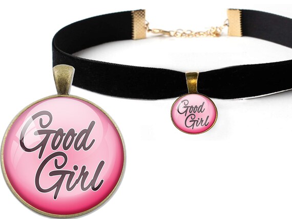 Cute Pink GOOD GIRL for DADDYS girl owned by daddy sexy choker necklace princess baby little slut collar necklace ddlg cglg bdsm fun hotwife