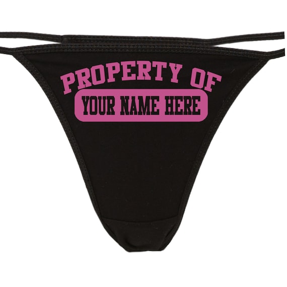 Property of Panties Personalized Women's Underwear Bachelorette