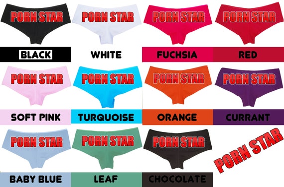 PORN STAR Stripper Boy Short Panty Panties Boyshort Color Choices Sexy  Funny Rude Flirty Rave Booty Hen Party Bachelorette Bridal Shower -   New Zealand