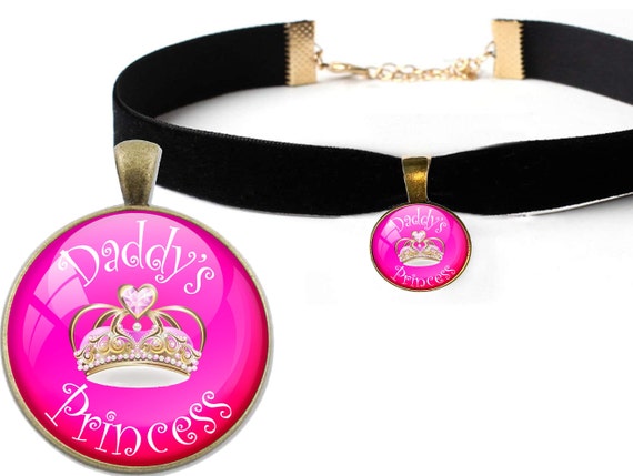 Cute Pink DADDYS PRINCESS crown owned by daddy sexy choker necklace good girl baby little slut collar ddlg cglg bdsm flirty fun hotwife