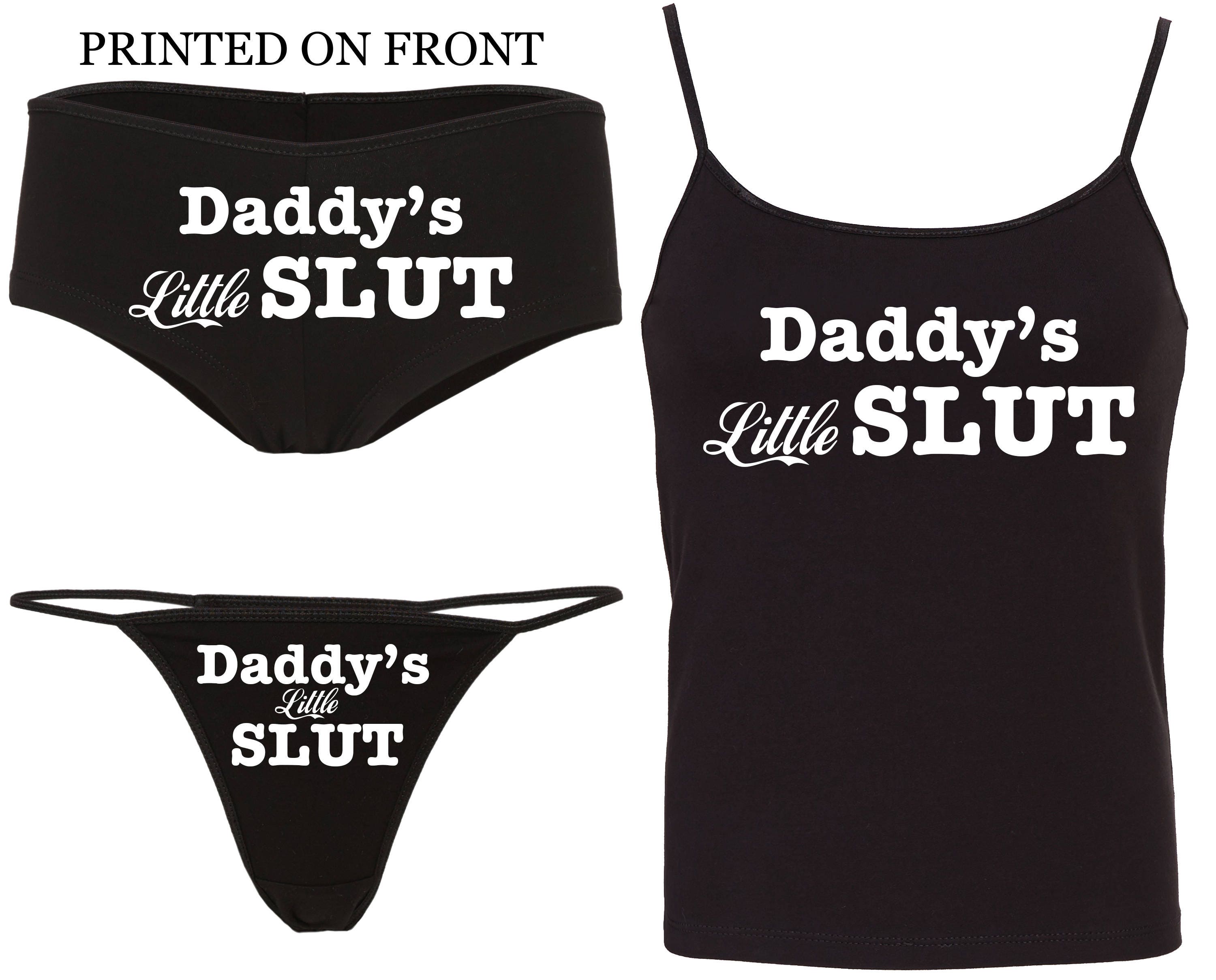 DADDYS LITTLE SLUT Camisole Set 15 kleur keuzes